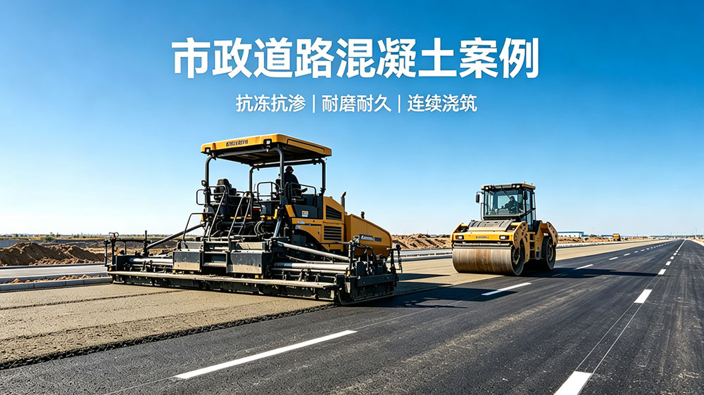 市政道路混凝土外加剂案例_路面抗冻耐久施工应用