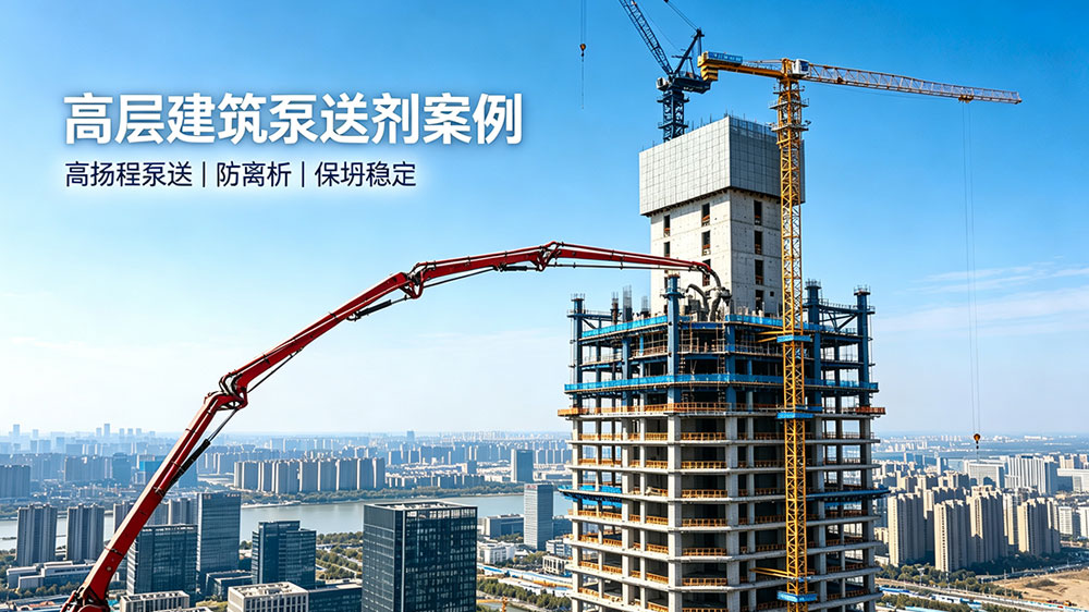 高层建筑泵送剂案例_KC-810高效泵送剂高扬程施工应用